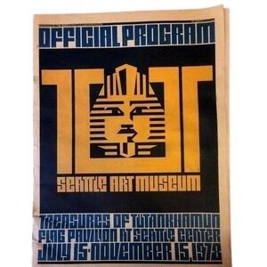 Vintage‎ King Tut Official Souvenir Program 1978 Seattle Art Museum